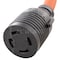 Ac Works Adapter Cord, STW, L14-30R, 5-15P, 1 ft., Orange S515L1430-012 - alternate 2